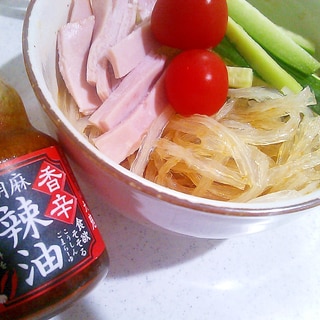 【糖質制限】糸寒天でなんちゃって冷麺（サラダ麺）